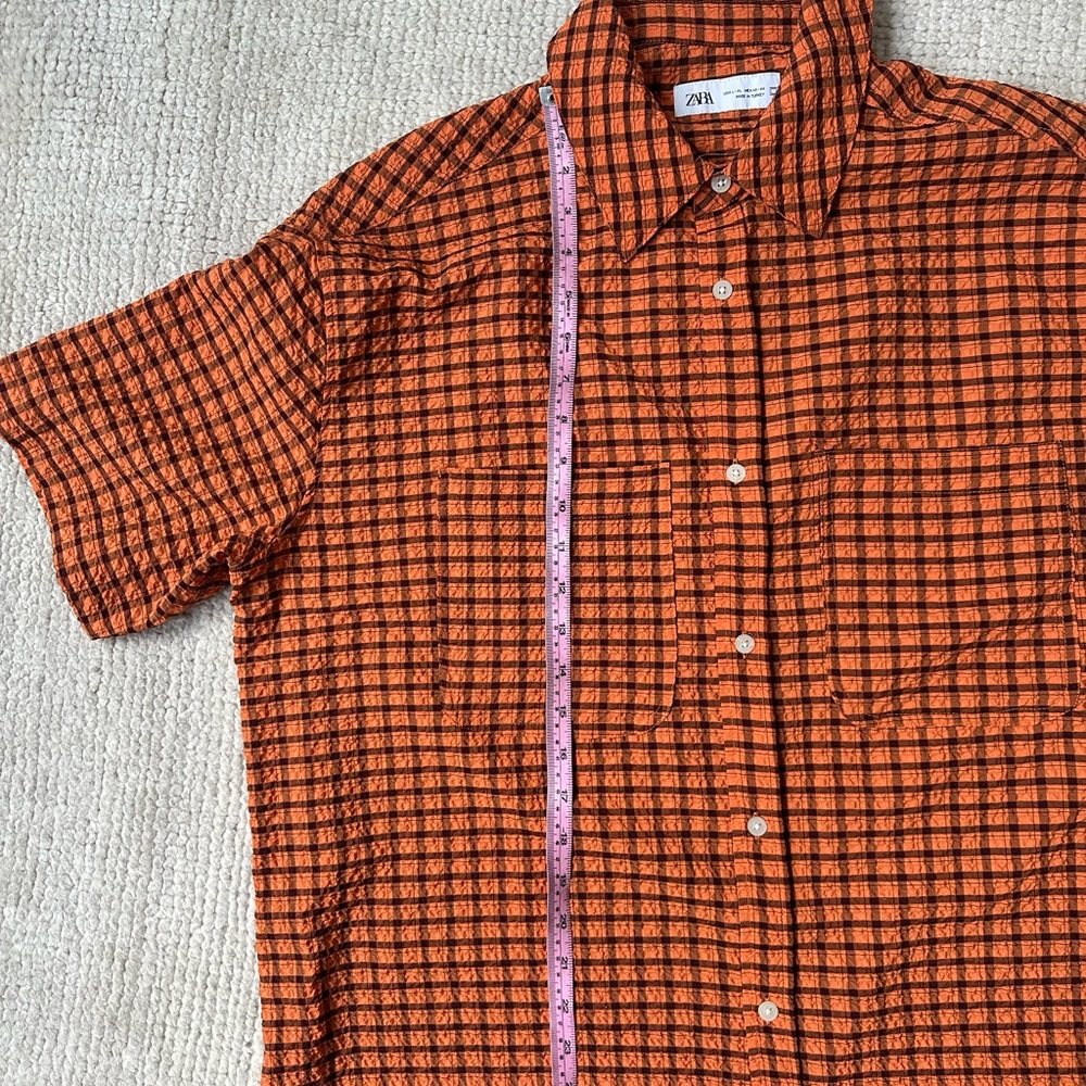 Zara Short Sleeve Button Up Casual Shirt Bundle Large - Picture 5 of 9